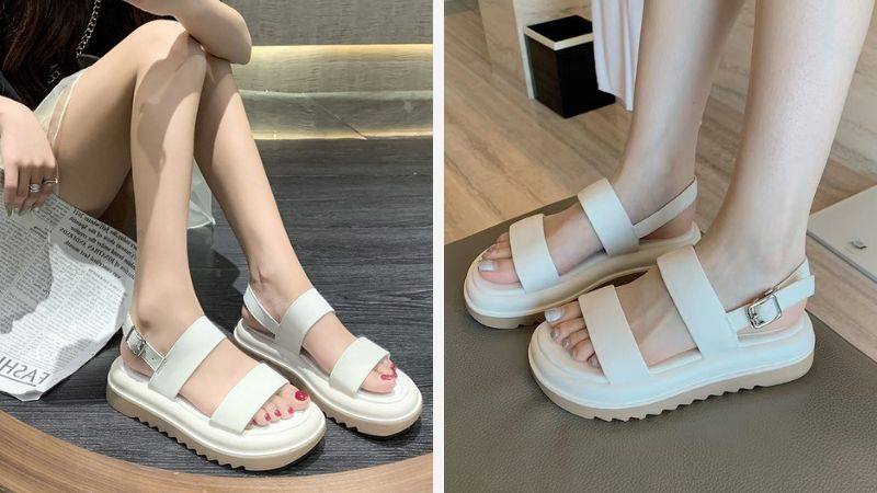 Sandal ulzzang đế răng cưa