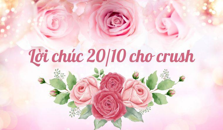 Tổng hợp 50+ lời chúc 20/10 cho crush đáng yêu, ấn tượng