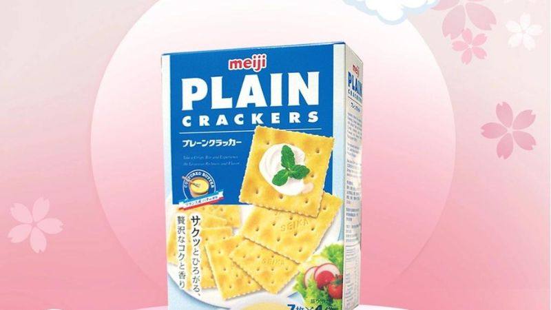 Bánh Meiji Plain Crackers