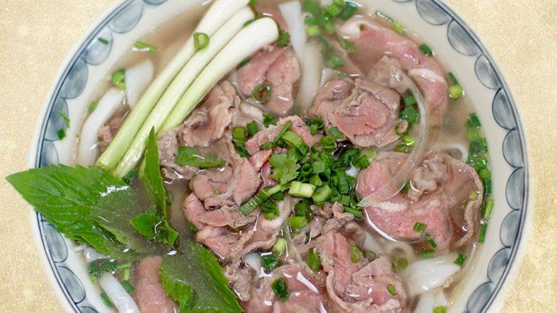 Phở bắp hoa bò