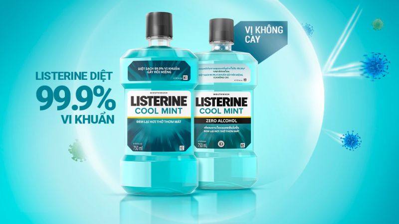 Nước súc miệng Listerine Cool Mint