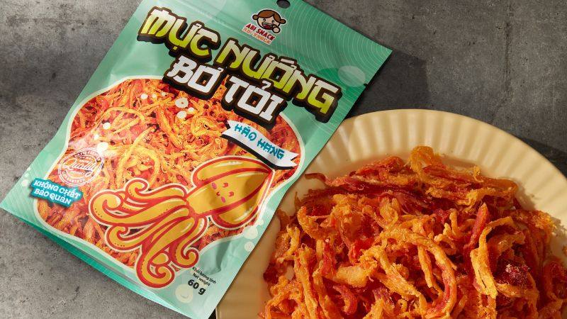 Mực nướng bơ tỏi Abi snack