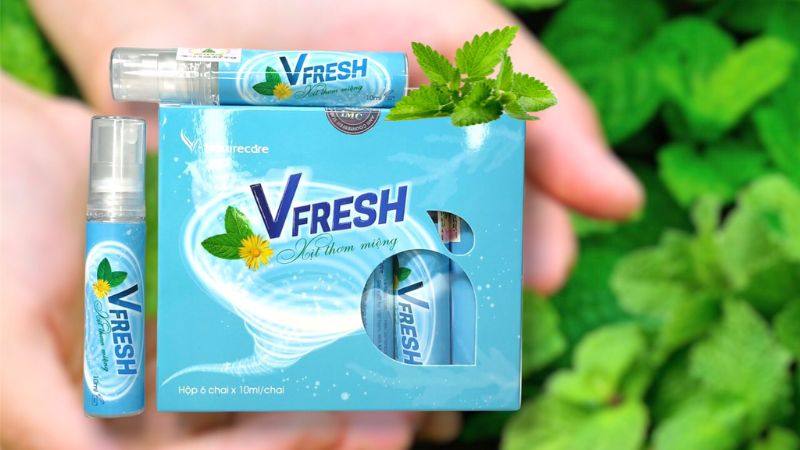 Thiết kế, bao bì của xịt thơm miệng Vfresh