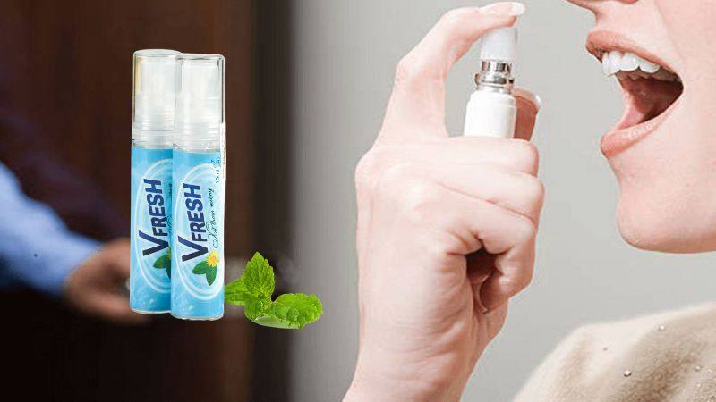 Cách sử dụng xịt thơm miệng Vfresh