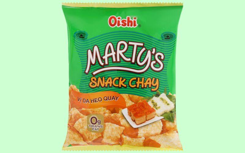 Snack chay vị da heo quay Oishi Marty's