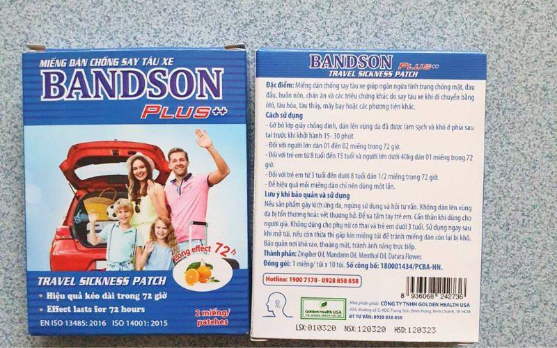 Miếng dán say xe Bandson Plus