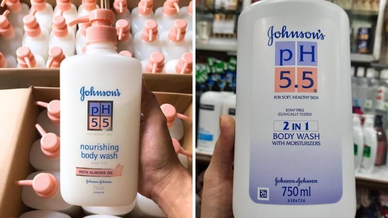 Sữa tắm bà bầu Johnson’s 2in1 pH 5.5 màu trắng