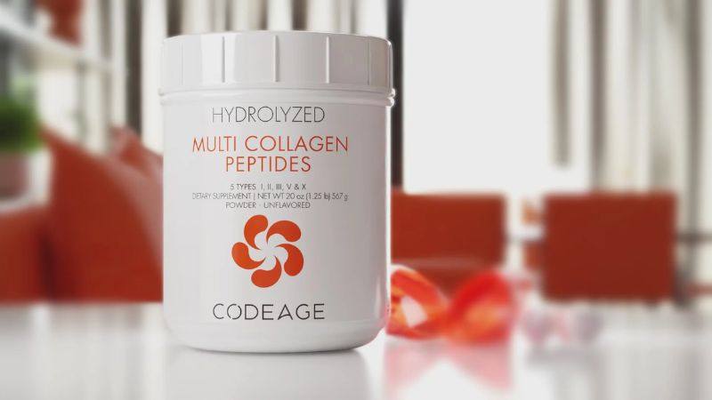 Thành phần của bột uống collagen Codeage Hydrolyzed Multi Collagen Peptides Powder