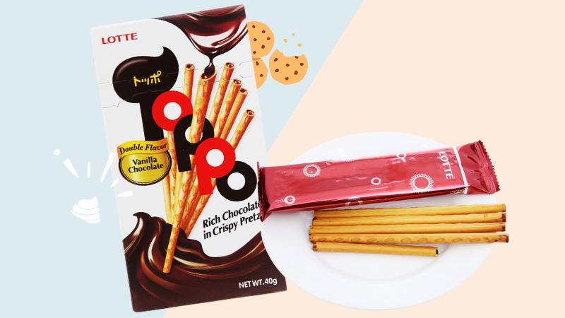 Bánh que Lotte Toppo hương vani nhân socola