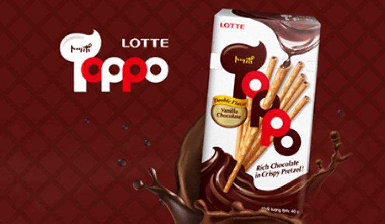 Ngất ngây với 4 hương vị bánh que Lotte Toppo nhân kem hấp dẫn