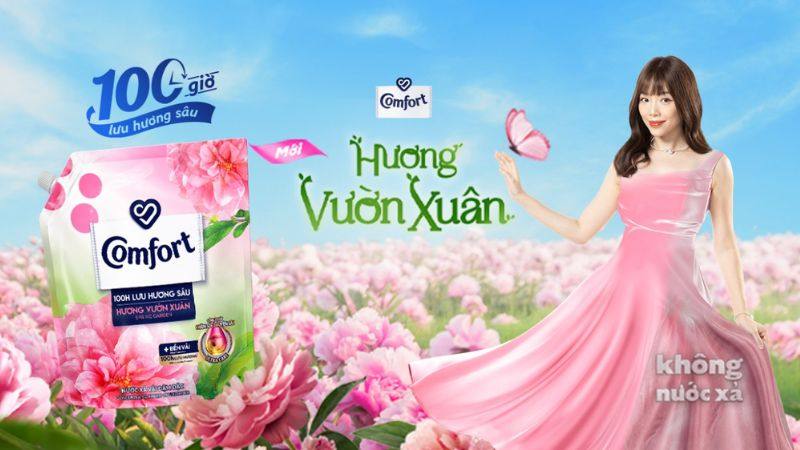 Nước xả vải hương vườn xuân thiên nhiên