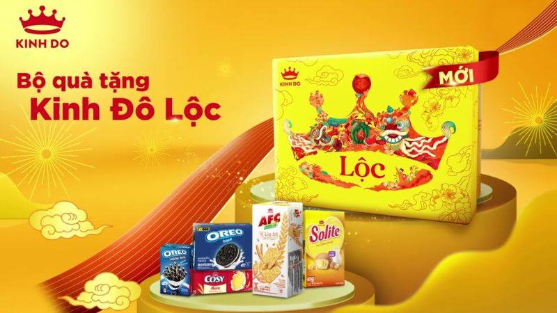 Bộ quà Tết Kinh Đô Lộc Vàng