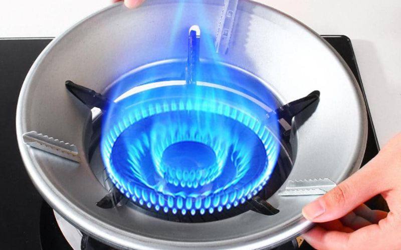 Lắp đặt thêm vòng chắn gió cho bếp gas