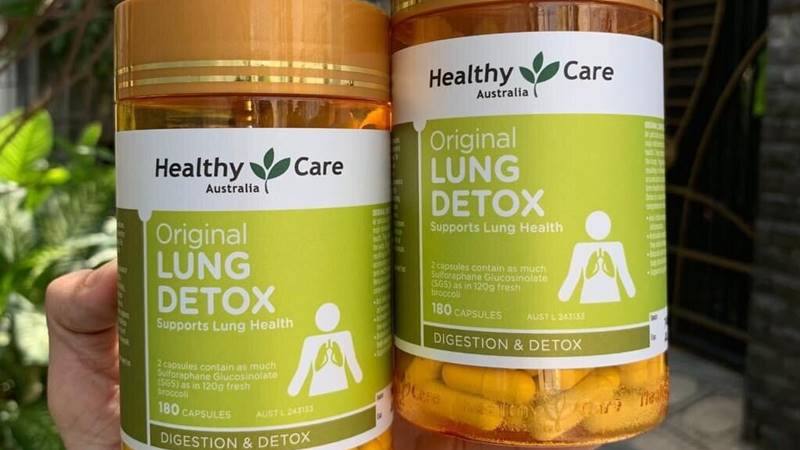 Viên hỗ trợ thải độc phổi Healthy Care Original Lung Detox